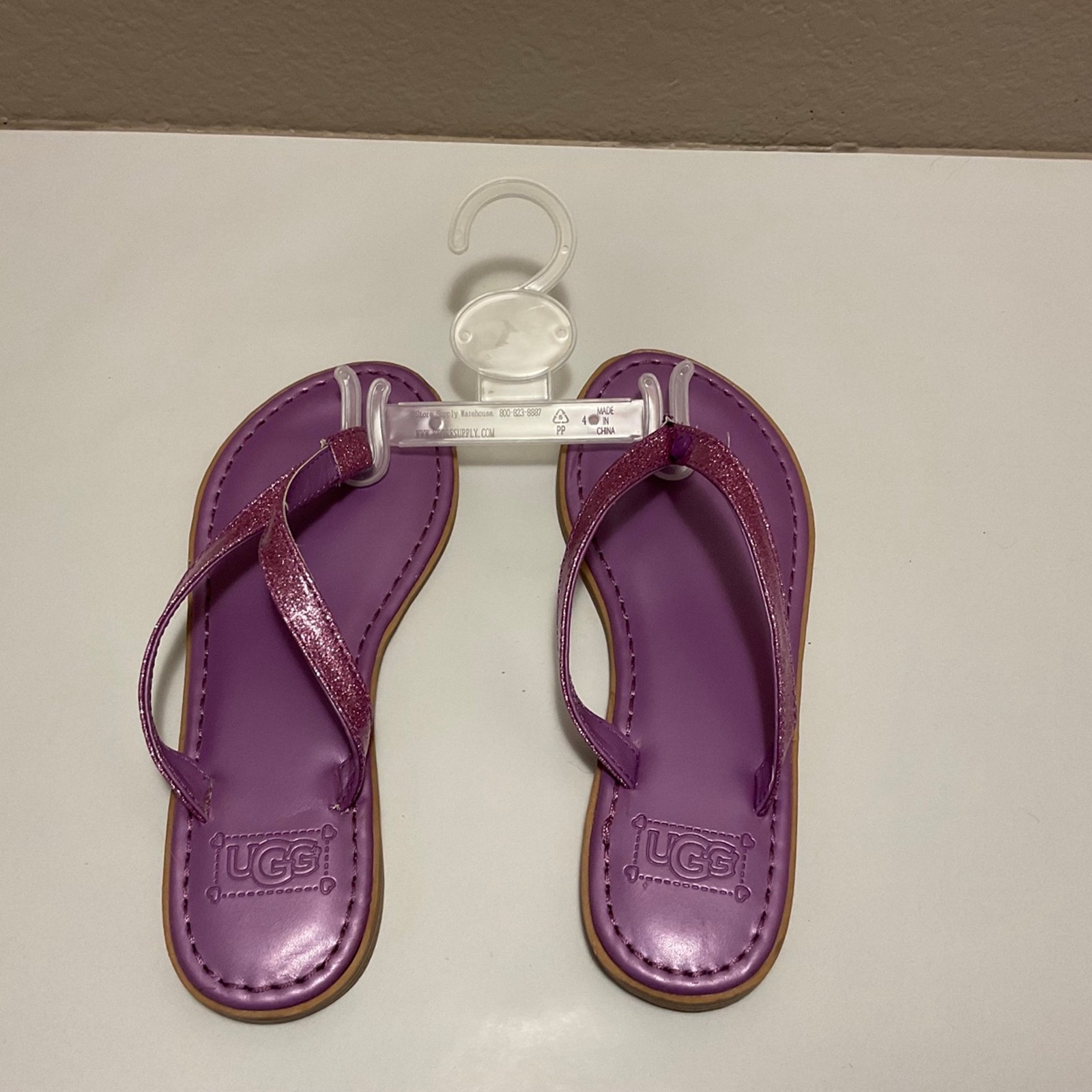 UGG I Heart Kyla Glitter Flip Flops NWT