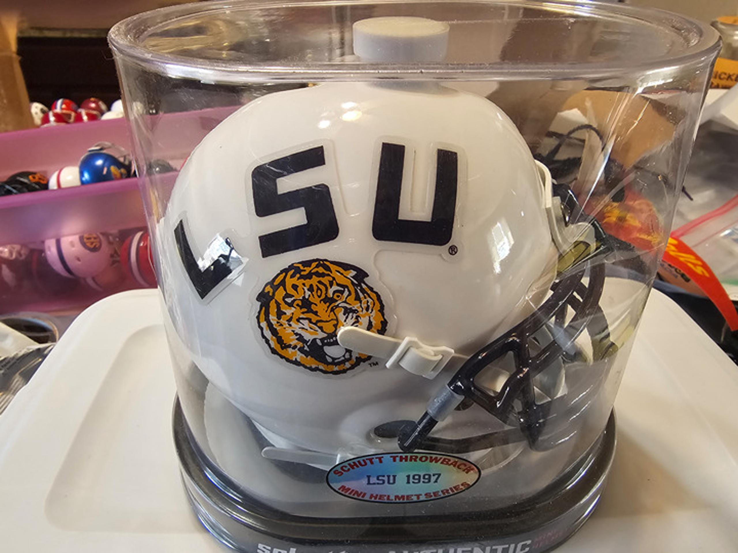 LSU TIGERS 1997 SCHUTT ALTERNATE SPEED MINI HELMET
