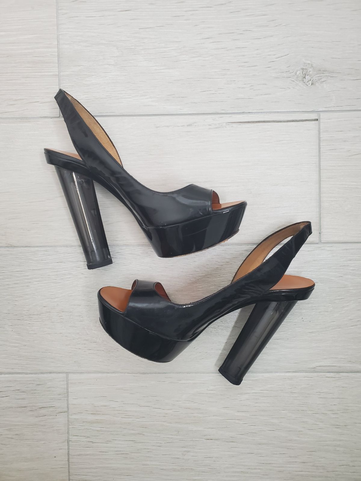 Lanvin half d'Orsay slingback sandal.