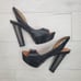 Lanvin half d'Orsay slingback sandal.