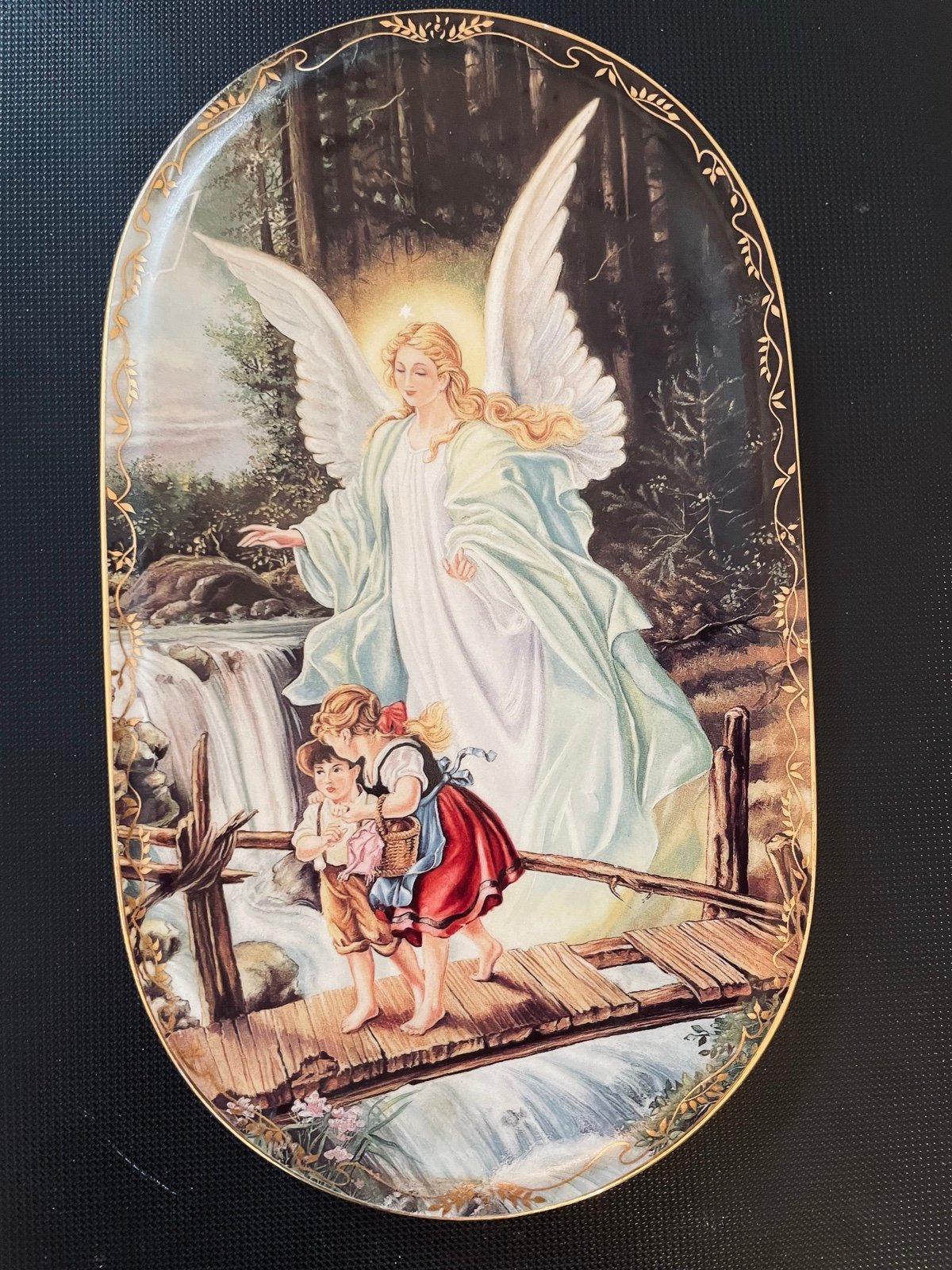 Angel-Vintage-German-Bradford Exchange-collector plate-numbered-1st edition