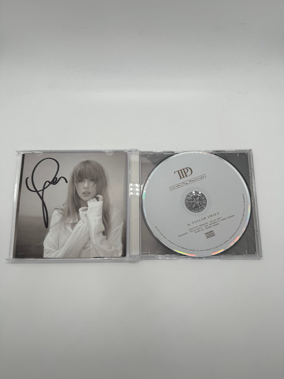 Tortured Poets Department CD, Hand Signed Insert “The Manuscript”