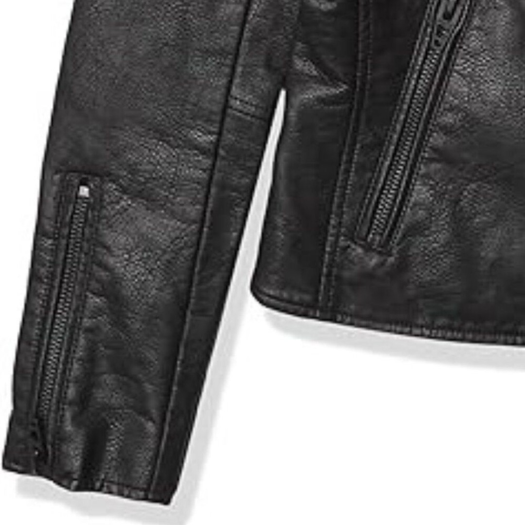 Blanknyc Women's Size L Black Onyx Vegan Leather Cropped Moto Jacket - detail