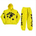 NEW (XL) Sp5der Worldwide x Beluga Yellow(Gold) 2pc Sweatsuit #TRENDING