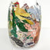 Anthropologie Natalie Lete Carafe Handcrafted Glass Pitcher Floral Woodlands NEW