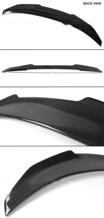 NEW 2014-2021 BMW F22 M235i PSM STYLE HIGH KICK REAL CARBON FIBER TRUNK SPOILER