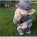 Pooping Garden Gnome Statue,Naughty Funny Outdoor Statue Resin Elf Garden
