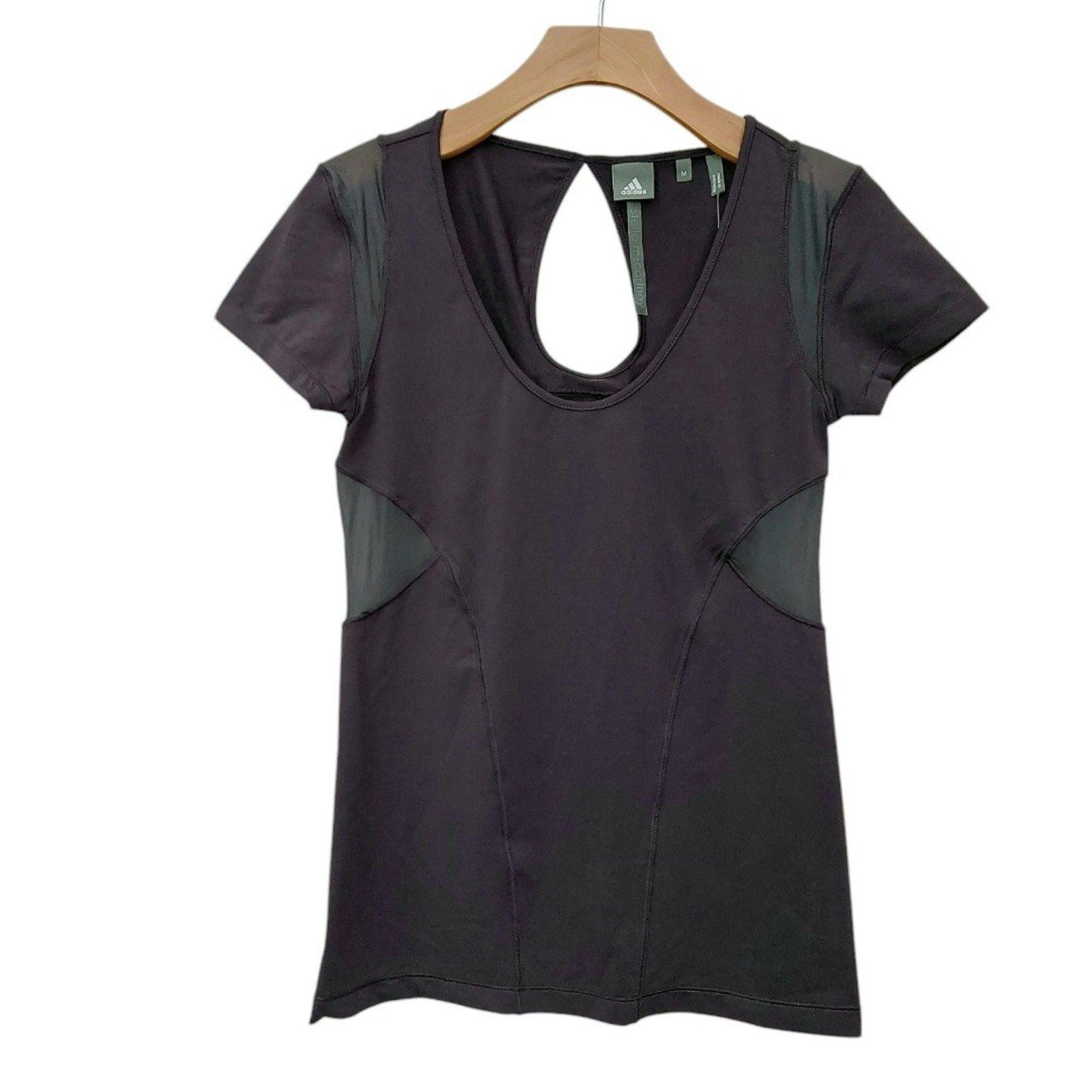 Adidas by Stella McCartney Run Tee Womens Medium Dark Brown Breathable Athletic