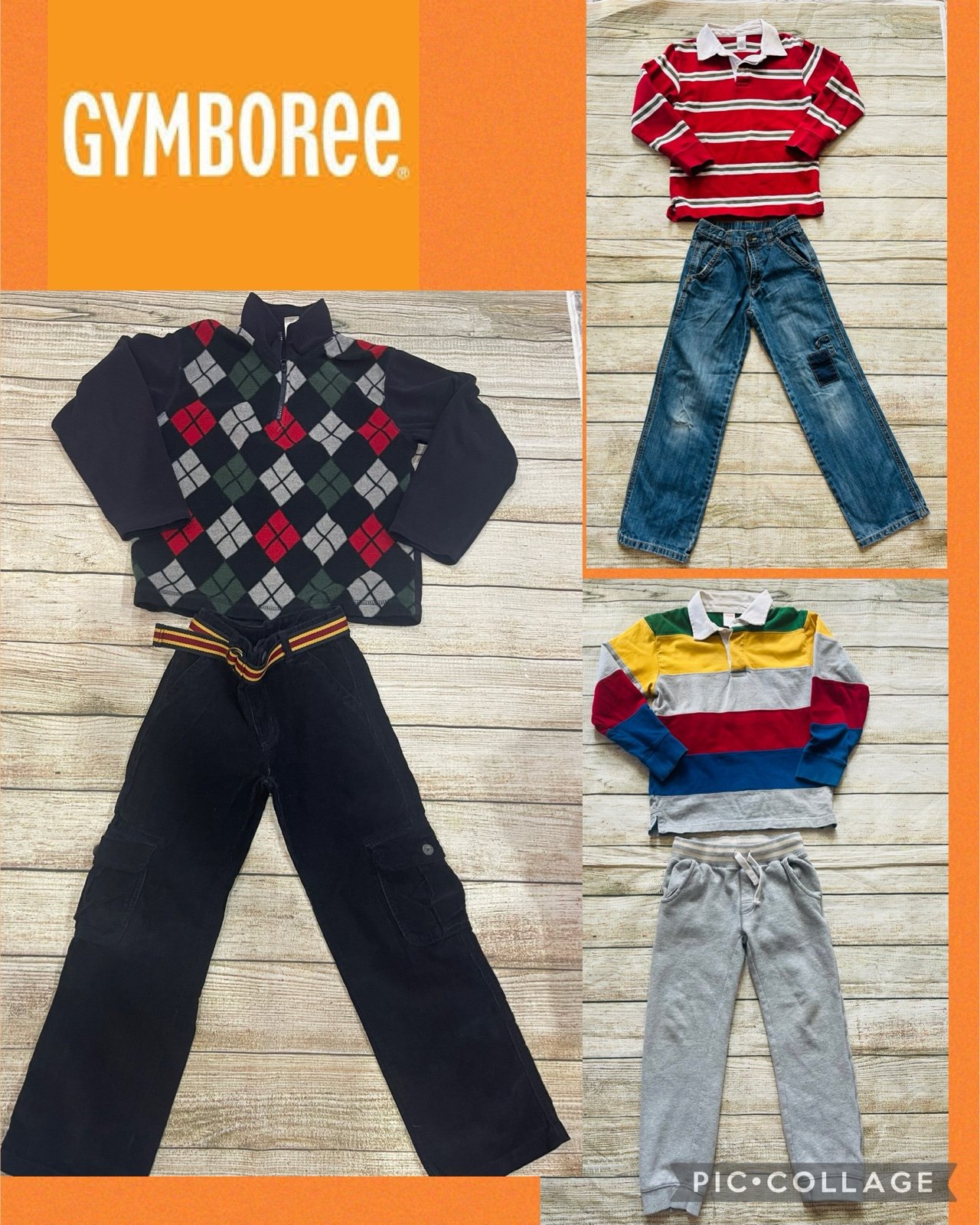 Gymboree boys clothes bundle SZ 8 pants and tops