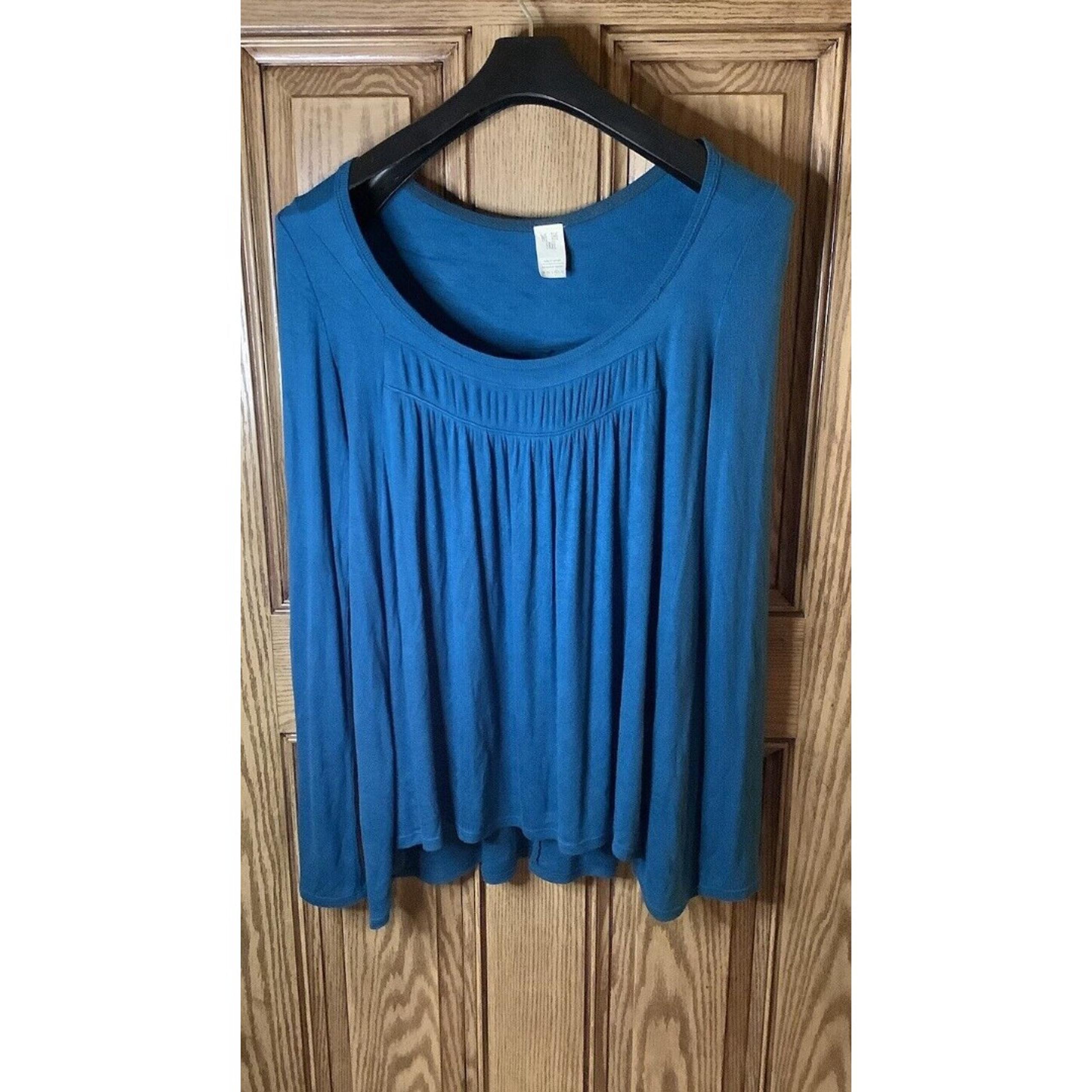We The Free Women’s Love Valley Tunic Top Aquatic Blue Size Medium