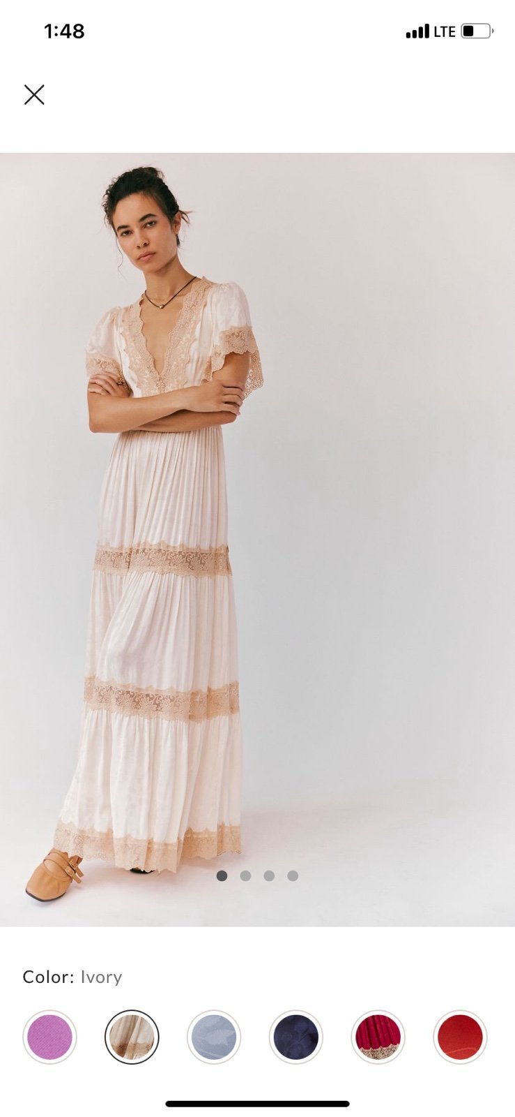 Spell The Ocean Maxi Dress XS NWT