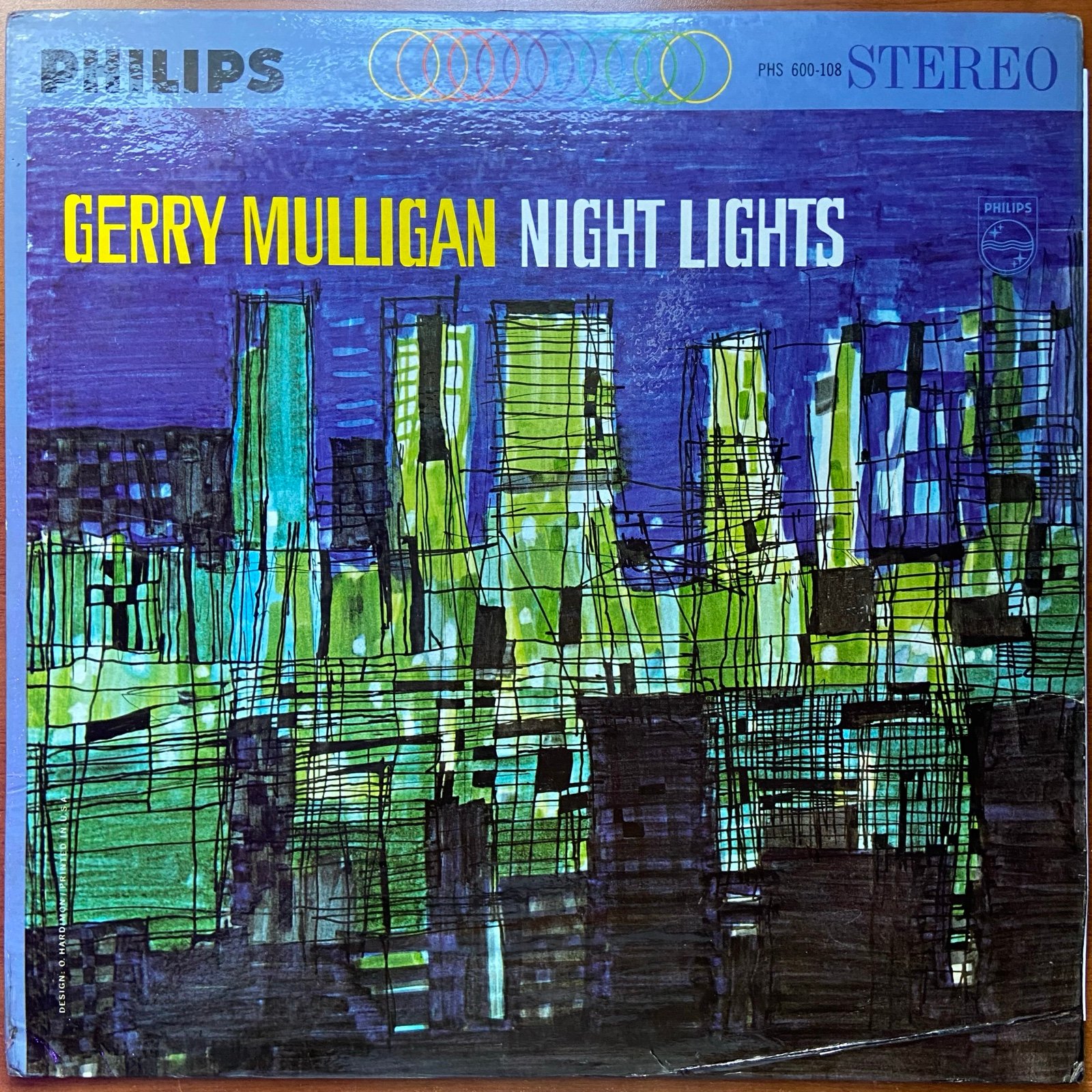 Gerry Mulligan - Night Lights LP (1963 PHILIPS Stereo Pressing)