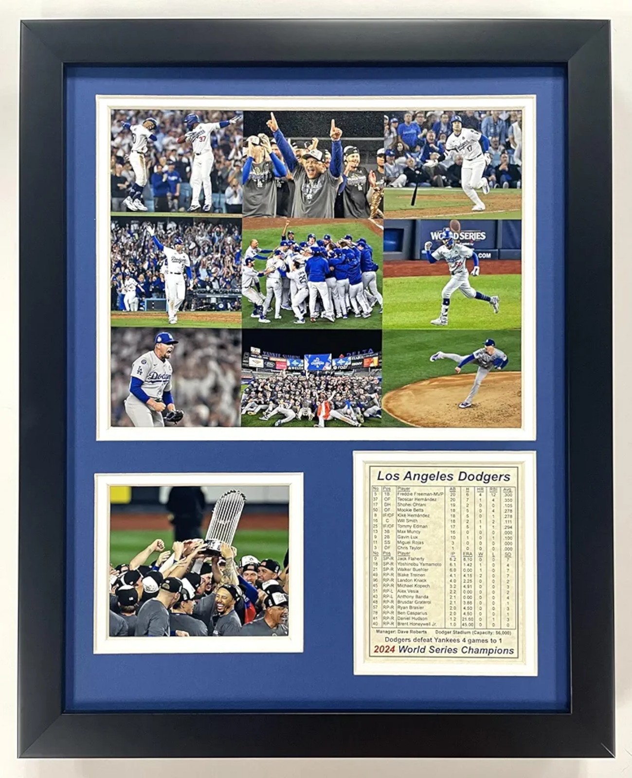 LA Dodgers World Series Champions Collage Frame