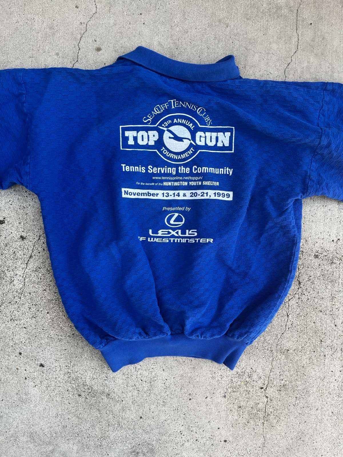Vintage Top Gun 1999 Tennis Sweater