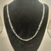 Handmade Sterling Silver 925 Figaro Link Chain 26 inch 12.72g Taxco Mexico