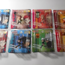 Naruto Anime 3D Figure Key Chains Set of 8 - Official Japan Released Rare OOP