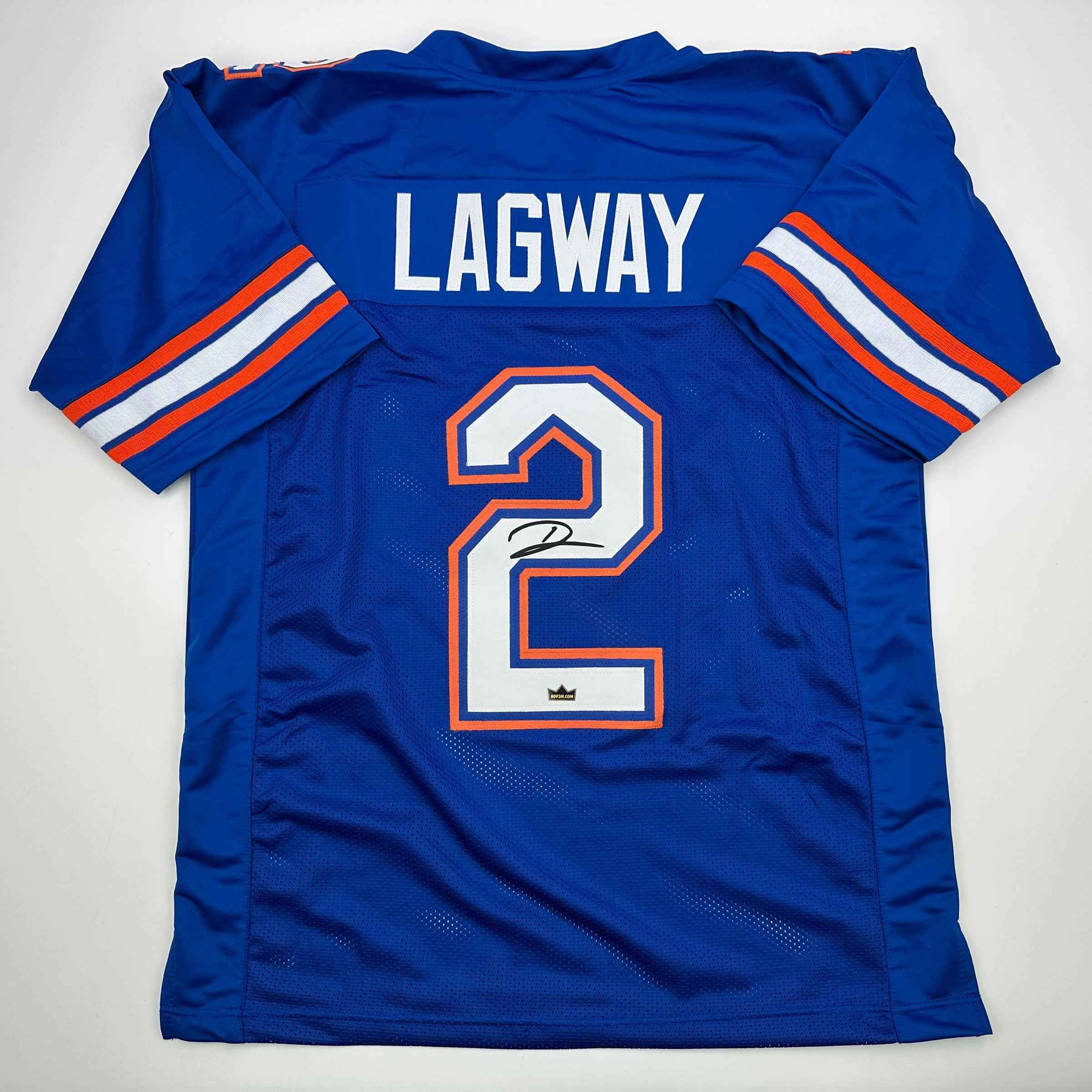 Facsimile Autographed D.J. DJ Lagway Florida Blue Auto Jersey Size Men's XL
