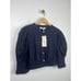Sea Thora Thread Puff Sleeve Button Down Cotton Top Women's Navy Size: XS NWT