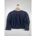 Sea Thora Thread Puff Sleeve Button Down Cotton Top Women's Navy Size: XS NWT