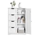 4 Drawer Dresser Chest Clothes Storage Modern Bathroom Cabinet Wood White