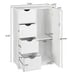 4 Drawer Dresser Chest Clothes Storage Modern Bathroom Cabinet Wood White