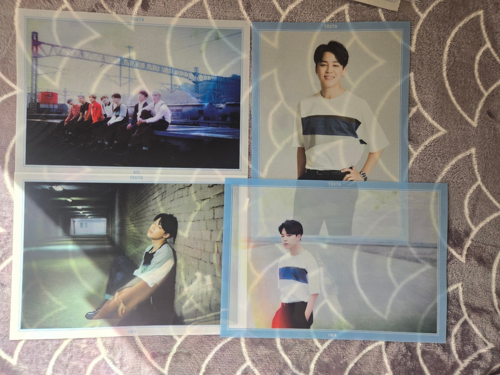 BTS YOUTH JIMIN Mini Clear Poster RARE