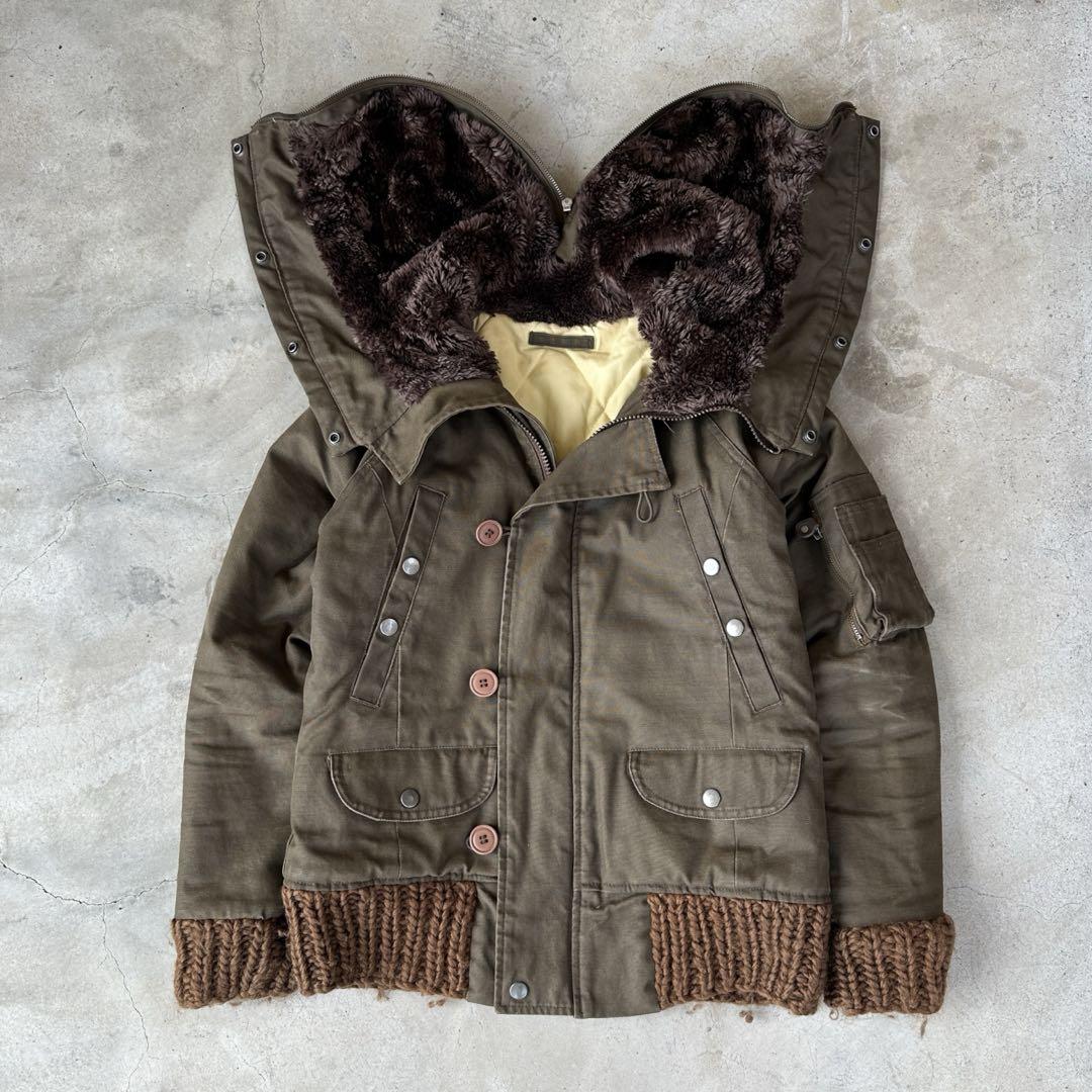 00s Archive N-2B Type Knit Bomber Jacket