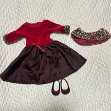 American Girl Chocolate Cherry dress