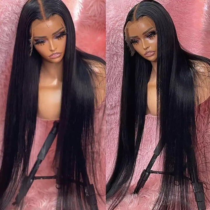 human hair lace front wig
