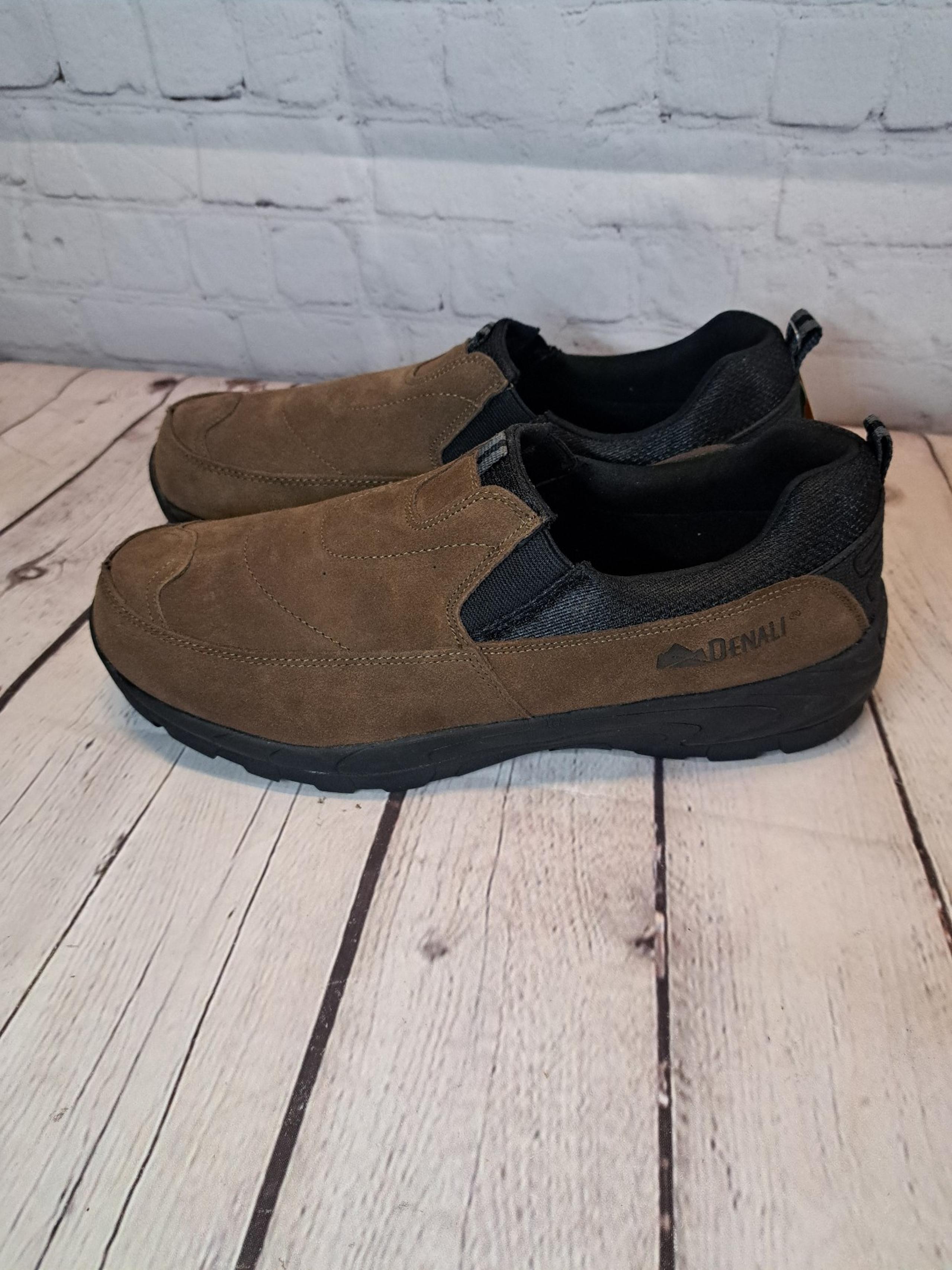 Denali Men's Brown Leather Slip On Shoes US Size 11.5