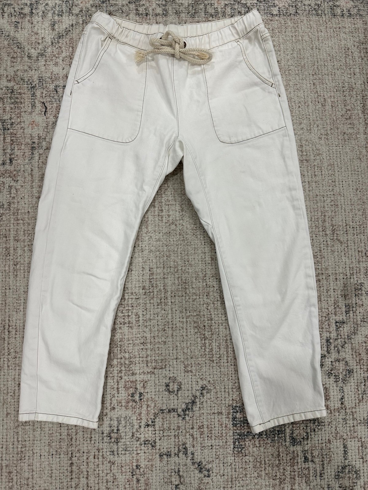 One teaspoon drawstring cropped denim