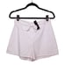 BEBE Ivory White Tie Back Soft Diamond Geometric Print Lined Shorts 6 NWT Small