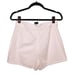 BEBE Ivory White Tie Back Soft Diamond Geometric Print Lined Shorts 6 NWT Small