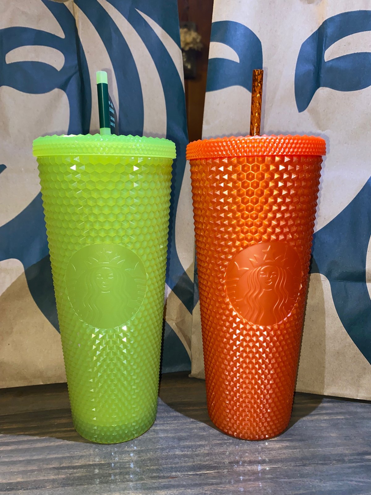 Starbucks 2022 Glow in the dark & Orange Tumbler