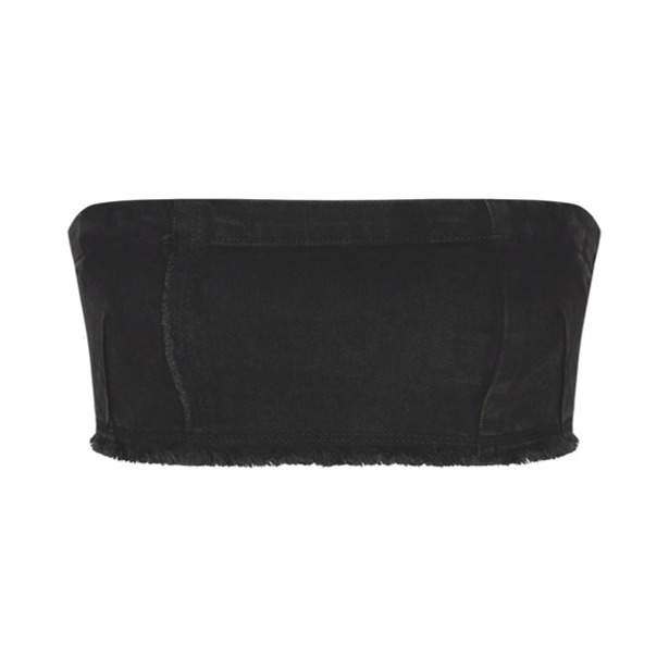 NEW Skims Summer Denim Bandeau in Onyx Denim Wash (M)