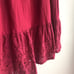 Red eyelet trim skirt with size zipper size 42 (fit like a size medium in us)