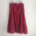 Red eyelet trim skirt with size zipper size 42 (fit like a size medium in us)