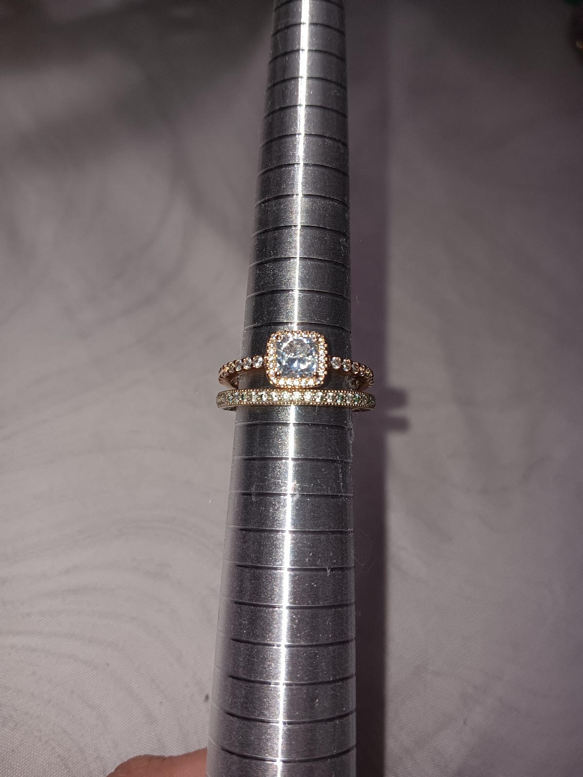 Pandora Rose Gold Color Ring Set