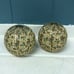 L'Objet Gold Plated Salt & Pepper Shakers Multi-color Swarovski Crystals
