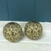 L'Objet Gold Plated Salt & Pepper Shakers Multi-color Swarovski Crystals