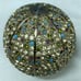 L'Objet Gold Plated Salt & Pepper Shakers Multi-color Swarovski Crystals