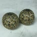 L'Objet Gold Plated Salt & Pepper Shakers Multi-color Swarovski Crystals