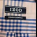 Izod Shirt Mens XL Lot of 2 Tartan Windowpane Plaid Check Button Up Long Sleeves