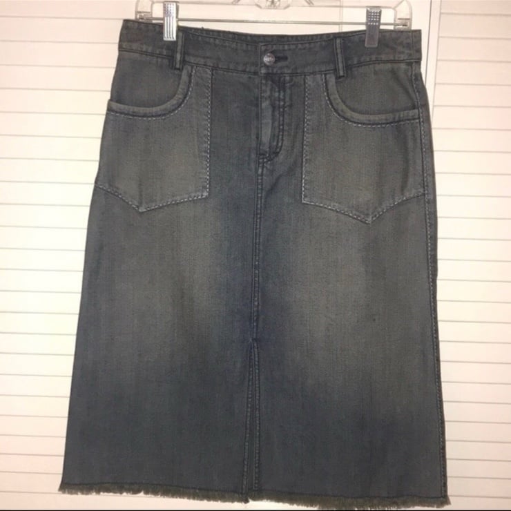 A Vintage BCBG Maxazria Denim Skirt