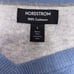 New Nordstrom 100% Cashmere V-Neck Soft Sweater Mens Size Large Blue Small Flaw