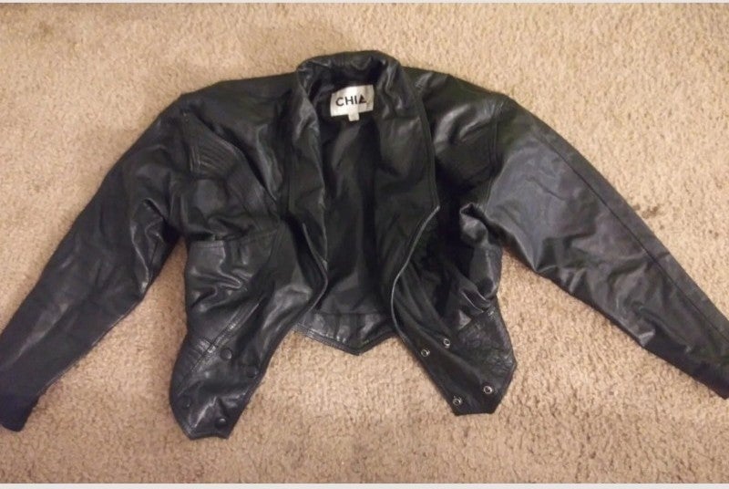 womens chia leather jacket