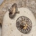 Antique Vintage 925 Sterling Silver Mexico Filigree Earrings