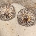 Antique Vintage 925 Sterling Silver Mexico Filigree Earrings