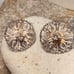 Antique Vintage 925 Sterling Silver Mexico Filigree Earrings