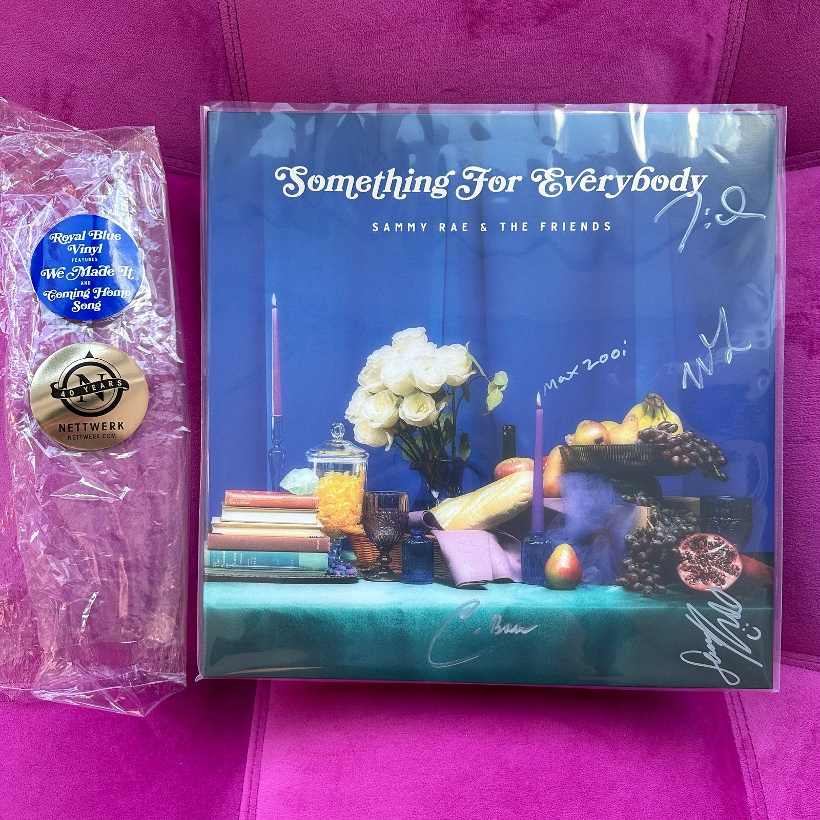 SIGNED Sammy Rae & The Friends Something for Everybody Vinyl Blue Rough Trade